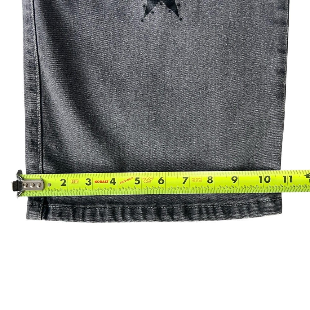 Hot Topic Gray Star Cargo Pants Womens 13 Grunge 90s Y2K Inspired High Rise - Picture 13 of 13